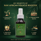 Raw African Follicle booster | powerful hair growth simulator with 4 African oils 100 ml