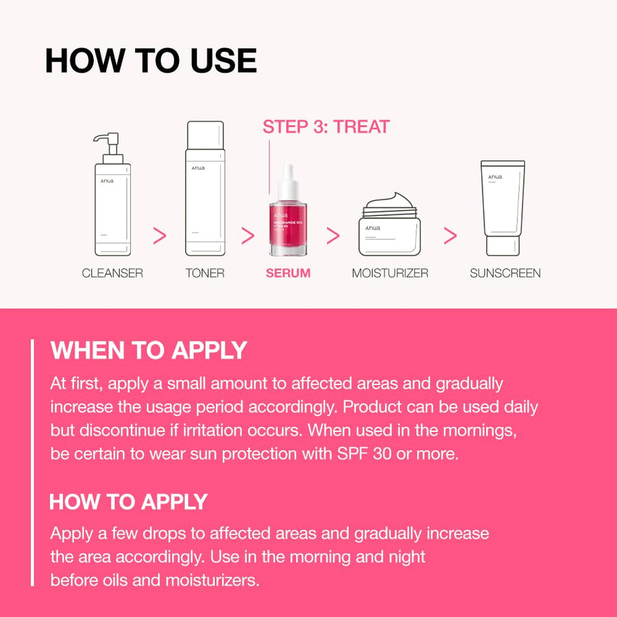Anua Niacinamide 10% and TXA 4% Dark Spot Correcting Serum 30 ml