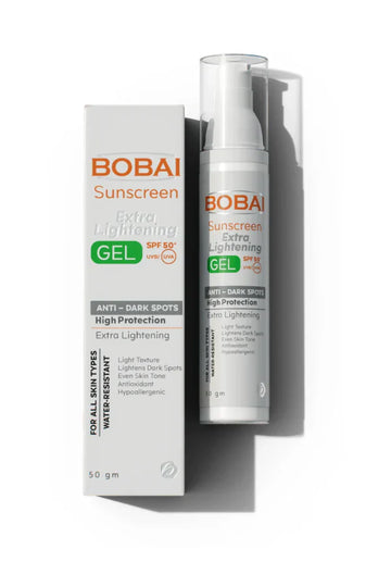 Bobai Sunscreen Extra Lightening gel spf 50 واقي الشمس المفتح من بوباي