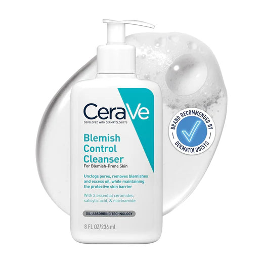 CeraVe Blemish Control Cleanser Face Wash For Acne & Blemish Prone Skin 236ml