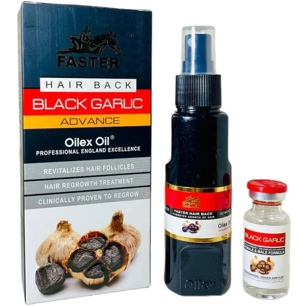 Faster Advance Oil Hair Black Garlic زيت علاج تساقط الشعر بالثوم الأسود من فاستر 100ml