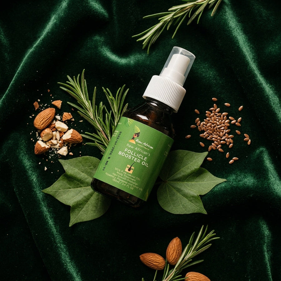 Raw African Follicle booster | powerful hair growth simulator with 4 African oils 100 ml