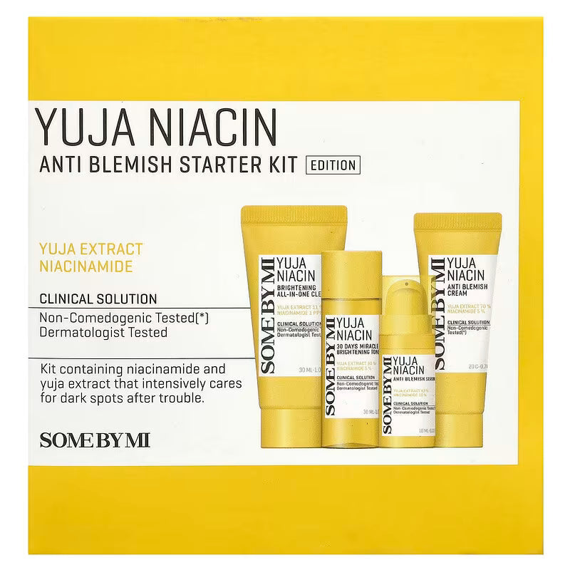 Some by Mi Yuja Niacin Anti-Blemish Starter Kit المجموعة الكورية المتقدمة لعلاج التصبغات