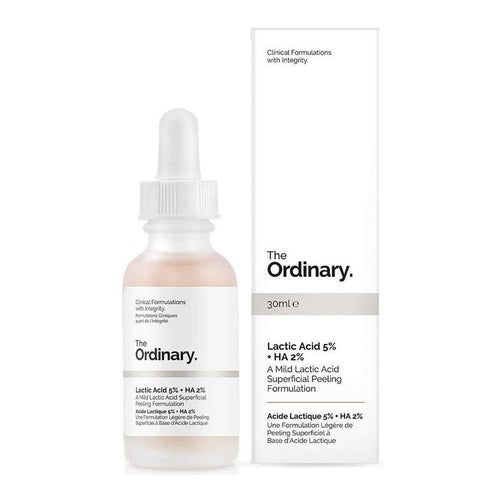 The ordinary حمض اللاكتيك 5% والهياليرونيك 30 ملل | مقشر | مرطب | مضاد للأكسدة والتجاعيد