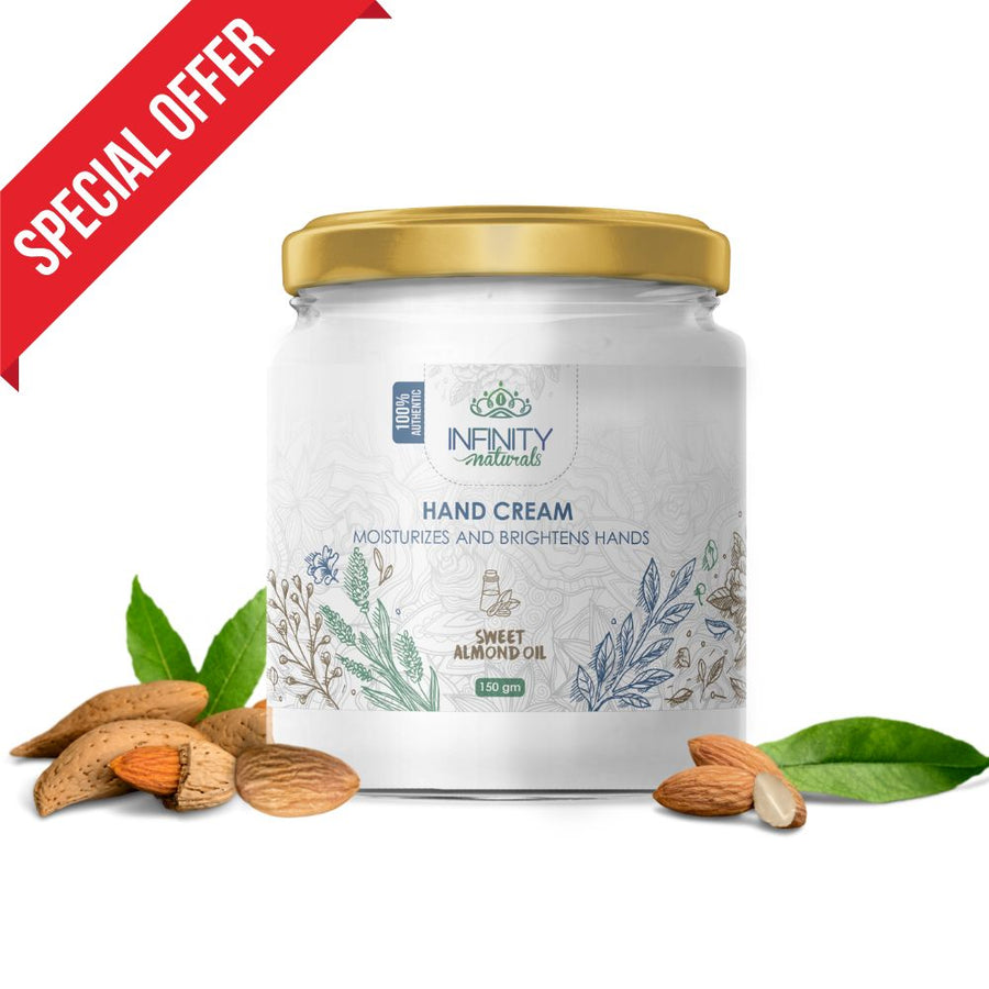 infinity naturals كريم اليدين بزيت اللوز 150 جم