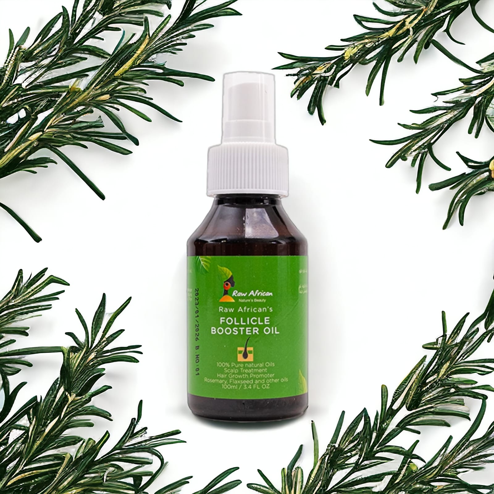 Raw African Follicle booster محفز نمو الشعر | علاج التساقط | زيادة طول الشعر 100 ml