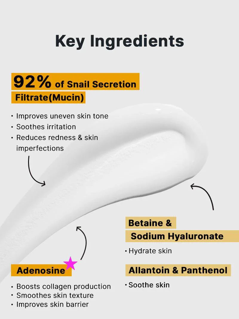 COSRX Advanced Snail 92 Cream كريم الترطيب بأقصى تركيز من إفرازات الحلزون