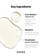 Cosrx  سيروم الريتينول تركيز 0.5%  + سكوالين | مضاد التجاعيد | تحسين مرونة الجلد