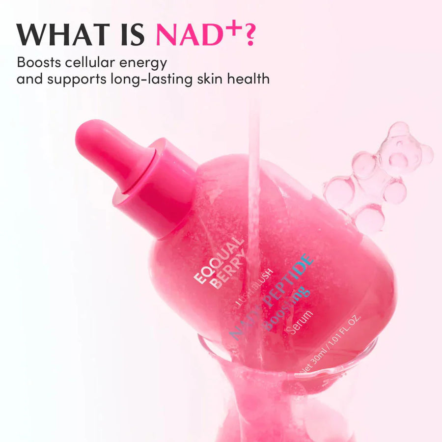 سيروم Eqqual Berry NAD+ Peptide | طاقة خلوية + ببتيدات + 5 سيراميد لشد البشرة وإصلاحها