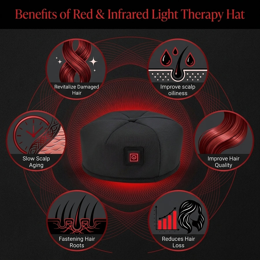 Advanced Red & Infrared Light Therapy Hair Growth Cap | 120 LEDs