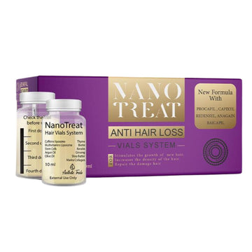 Nanotreat أمبولات علاجية لأنبات الشعر و علاج التساقط | كابكسيل | بروكابيل | ريدينسيل | خلايا جذعية 70 مل